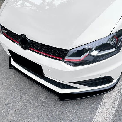 Car Front Bumper Lip Splitter Diffuser Lip Body Kit Auto Spoiler Bumper Accessories For VW Polo MK5 6C GTI 2015-2018