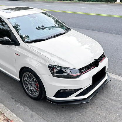 Car Front Bumper Lip Splitter Diffuser Lip Body Kit Auto Spoiler Bumper Accessories For VW Polo MK5 6C GTI 2015-2018